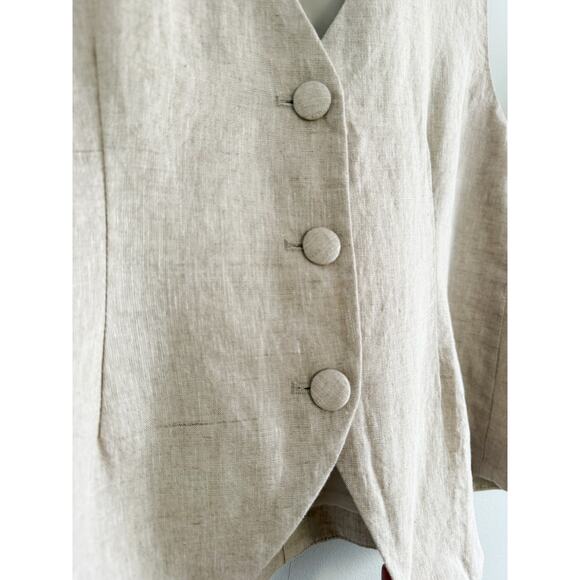 Tuckernuck | NWT Freya Linen Swing Vest | Sz S - Picture 4 of 7